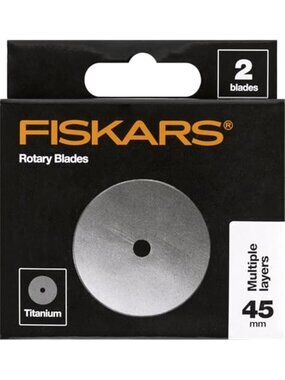 45mm Titanium Rotary Blades (2 Pack) - Rotary Cutter Blade Replacement Crafts